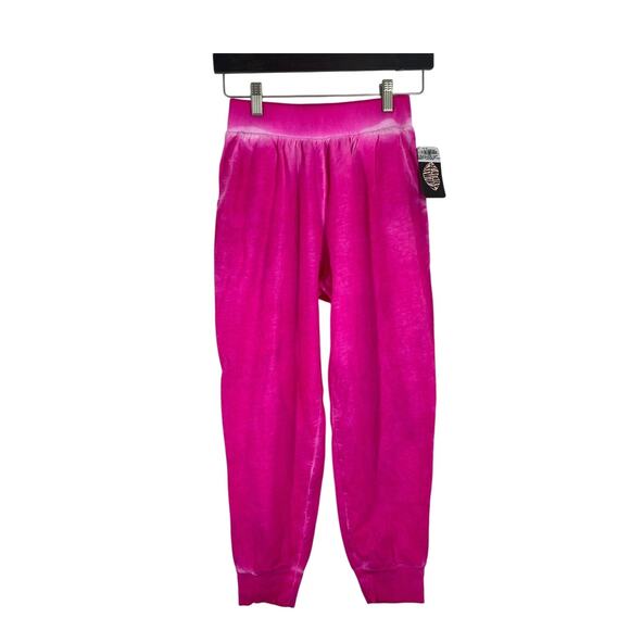 Summer Stewart Fitness Seasonless Pink Sweatpants Highlighter Cropped Medium - Picture 1 of 12